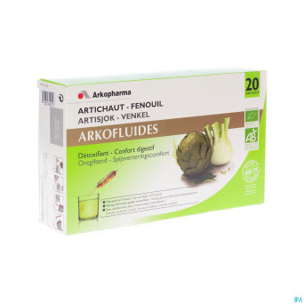 Arkofluide artichaut    amp 20x15ml