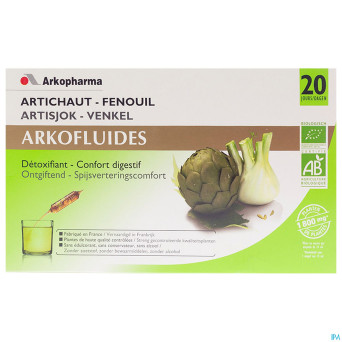 Arkofluide artichaut    amp 20x15ml