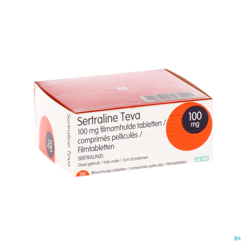 Sertraline teva 100 mg comp 100 x 100 mg