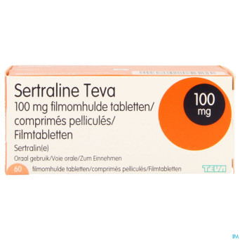 Sertraline teva 100 mg comp  60 x 100 mg