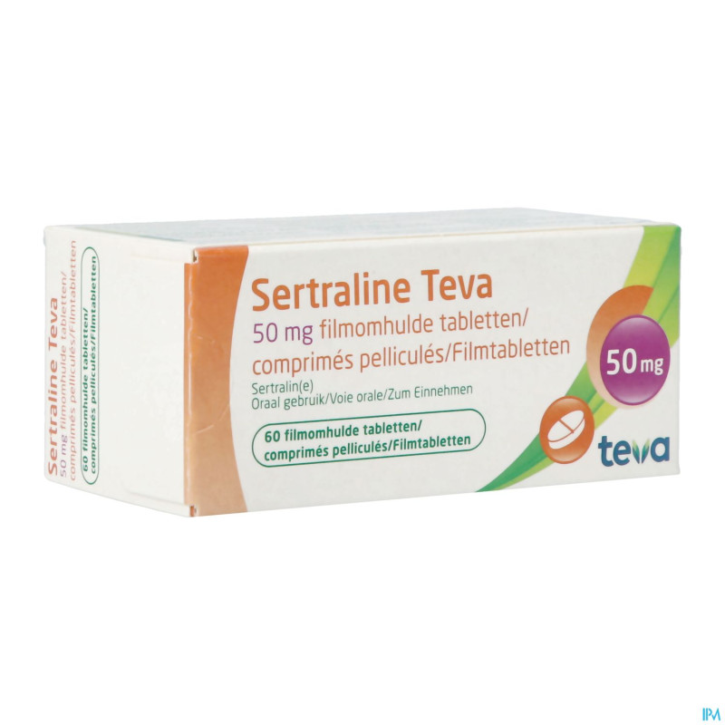 Sertraline teva  50 mg comp  60 x  50 mg