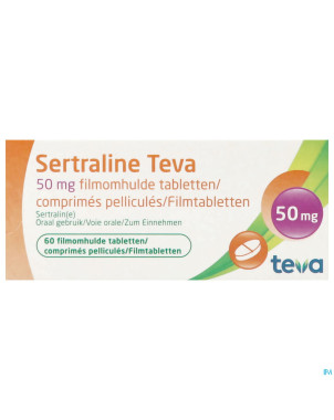 Sertraline teva  50 mg comp  60 x  50 mg