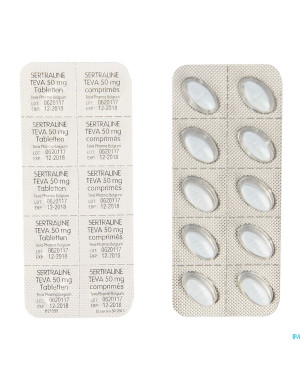 Sertraline teva  50 mg comp  60 x  50 mg