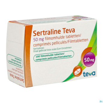 Sertraline teva  50 mg comp 100 x  50 mg