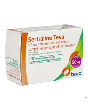 Sertraline teva  50 mg comp 100 x  50 mg