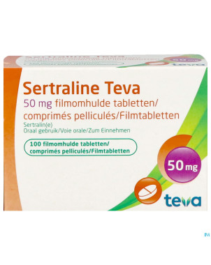 Sertraline teva  50 mg comp 100 x  50 mg