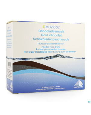 Movicol gout chocolat sachets 20 x 13,7 g