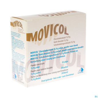 Movicol gout chocolat sachets 20 x 13,7 g