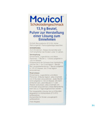 Movicol gout chocolat sachets 20 x 13,7 g