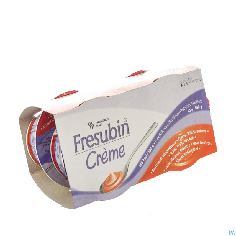 Fresubin creme fraise de bois    4x125g 7002701