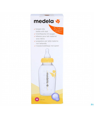 Medela bouteille lait matern.250ml+tet.debit moyen