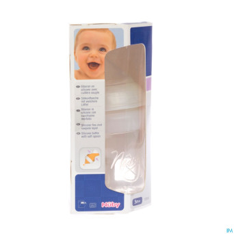 Nuby nt biberon sil 150ml +0m + cuillere souple