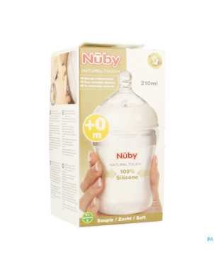 Nuby nt biberon sil 210ml +0m + tetine doseur