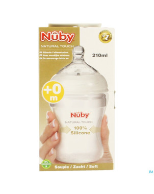 Nuby nt biberon sil 210ml +0m + tetine doseur