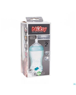 Nuby nt biberon sil 300ml +3m + tetine medium