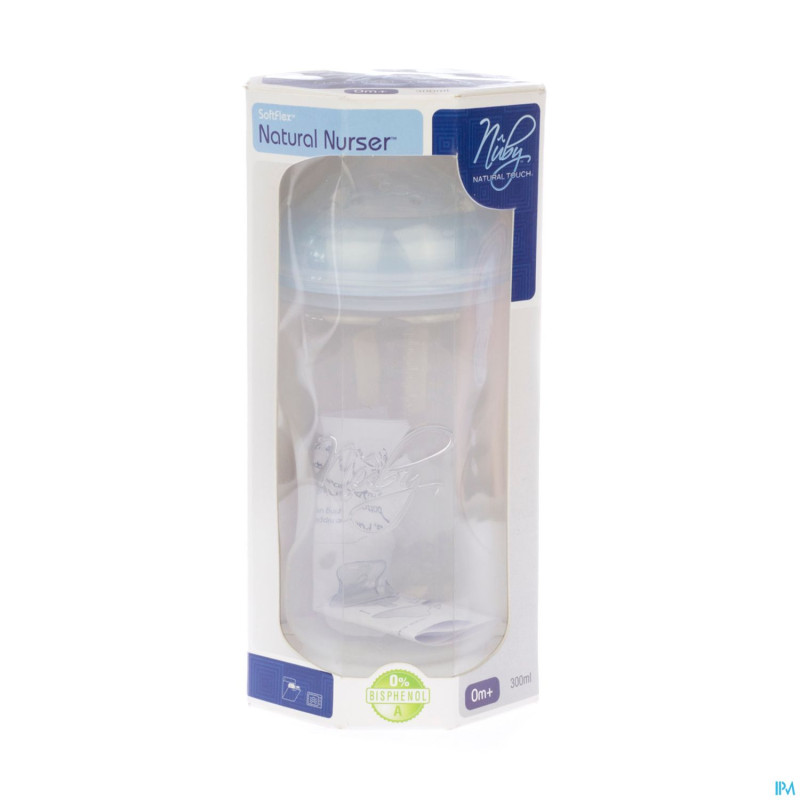 Nuby nt biberon propyl. 300ml + tetine +3m