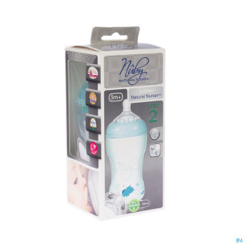 Nuby nt biberon propyl. 300ml + tetine +3m