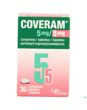 Coveram  5mg/ 5mg comp 30