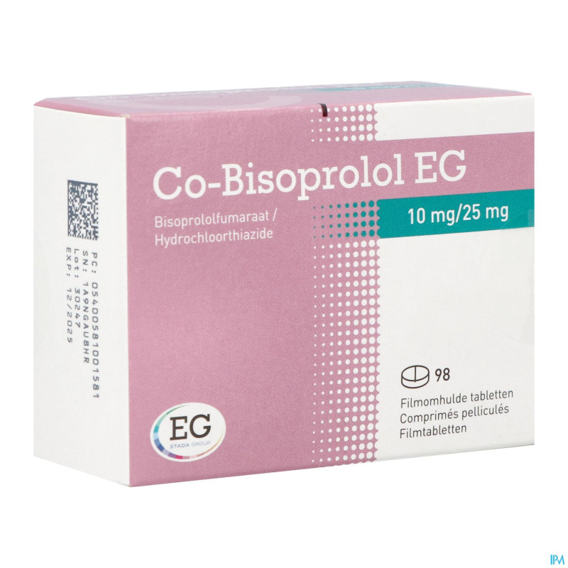 Co bisoprolol eg 10mg/25mg comp 98