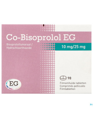 Co bisoprolol eg 10mg/25mg comp 98