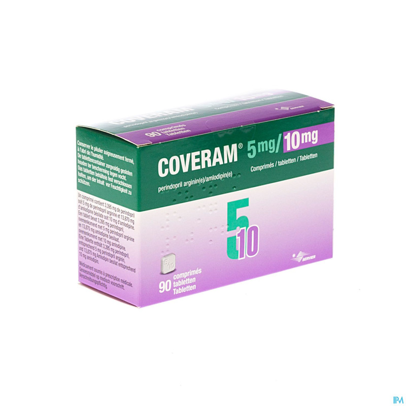 Coveram  5mg/10mg comp 90
