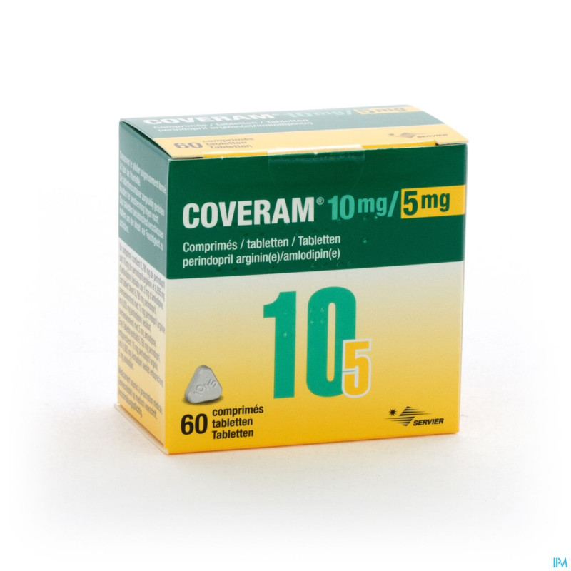 Coveram 10mg/ 5mg comp 60