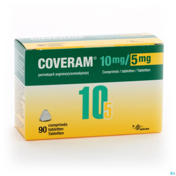 Coveram 10mg/ 5mg comp 90