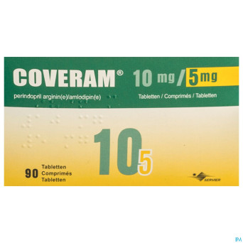 Coveram 10mg/ 5mg comp 90