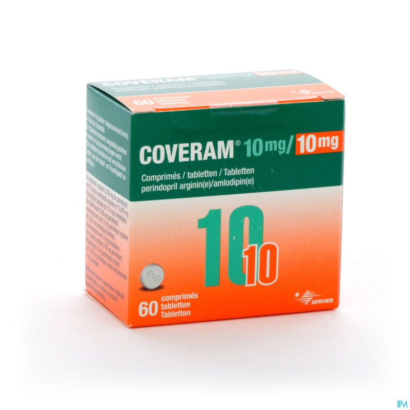 Coveram 10mg/10mg comp 60
