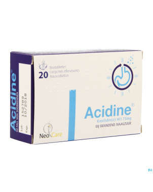 Acidine 75 mg comp efferv. 20 x 75 mg