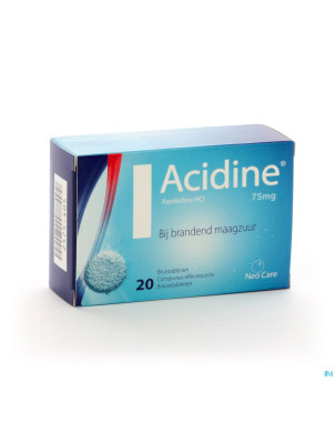 Acidine 75 mg comp efferv. 20 x 75 mg