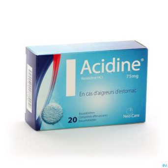 Acidine 75 mg comp efferv. 20 x 75 mg