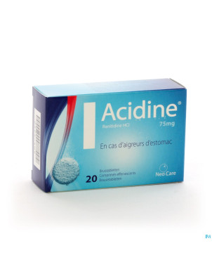 Acidine 75 mg comp efferv. 20 x 75 mg