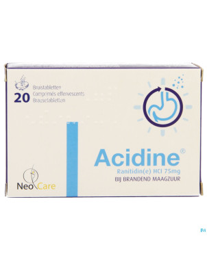 Acidine 75 mg comp efferv. 20 x 75 mg
