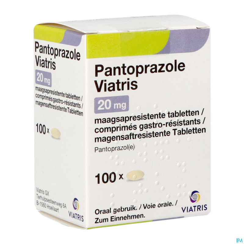 Pantoprazole viatris 40mg comp gastro resist 100