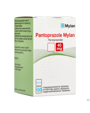 Pantoprazole viatris 40mg comp gastro resist 100
