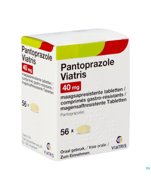 Pantoprazole viatris 40mg comp gastro resist 56