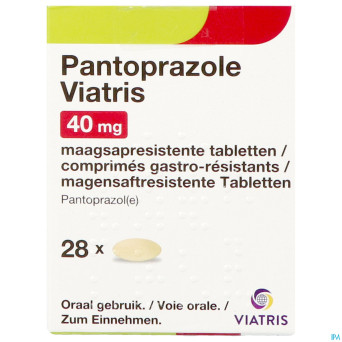 Pantoprazole viatris 40mg comp gastro resist 28