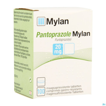 Pantoprazole viatris 20mg comp gastro resist 100