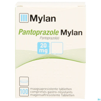Pantoprazole viatris 20mg comp gastro resist 100
