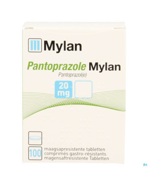 Pantoprazole viatris 20mg comp gastro resist 100