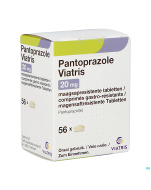 Pantoprazole viatris 20mg comp gastro resist 56