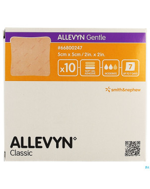 Allevyn gentle ster    5,0x 5,0cm 10 66800247