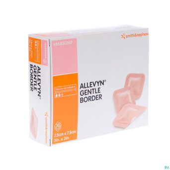Allevyn gentle border ster  7,5x 7,5cm 10 66800269