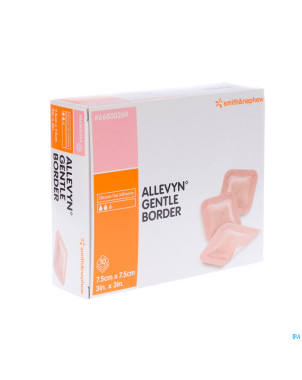 Allevyn gentle border ster  7,5x 7,5cm 10 66800269