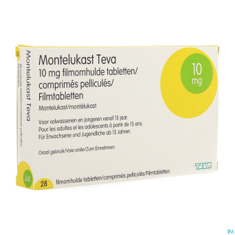 Montelukast teva 10 mg comp pell 28 x 10 mg