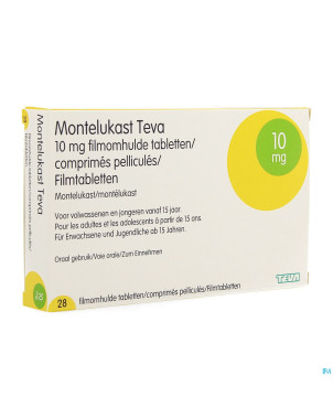 Montelukast teva 10 mg comp pell 28 x 10 mg