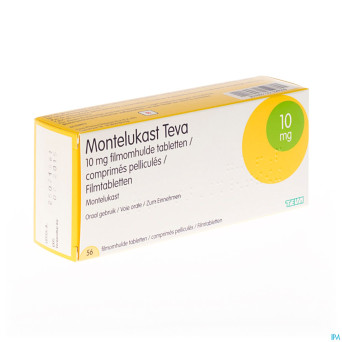 Montelukast teva 10 mg comp pell 56 x 10 mg