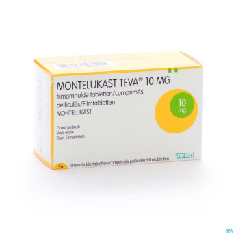 Montelukast teva 10 mg comp pell 56 x 10 mg