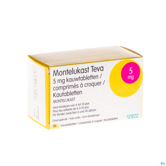 Montelukast teva  5 mg comp macher 56 x 5 mg